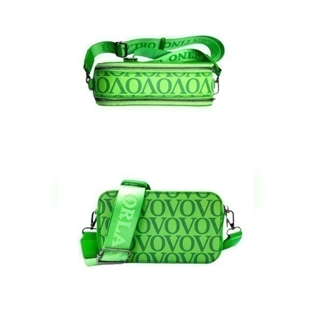 Valentino Orlandi Green Camera crossbody bag NWT